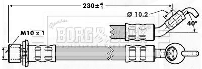 BORG & BECK Тормозной шланг BBH7238